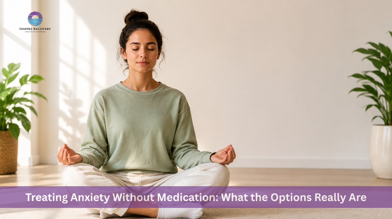 Woman practicing mindfulness for anxiety relief